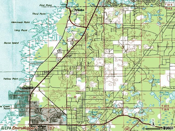 Hudson Fl Zip Code Map - United States Map