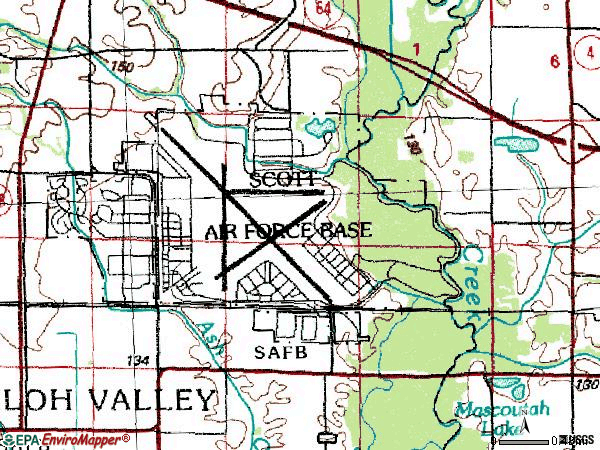 Scott air force base zip code